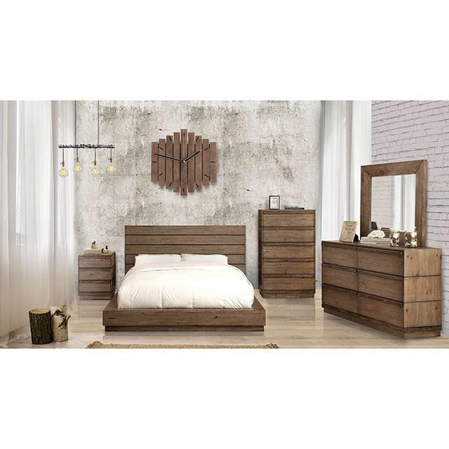 COIMBRA Rustic Natural Tone Dresser - U&U Home Budget Furniture (Carteret, NJ)