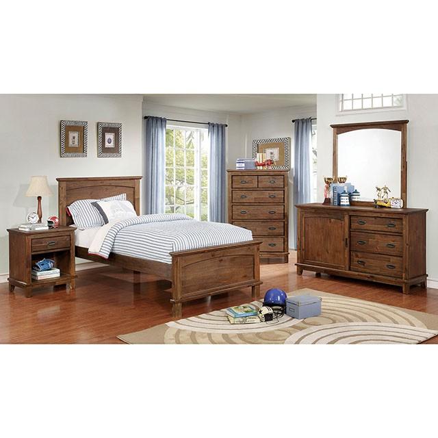 Colin Dark Oak Mirror - U&U Home Budget Furniture (Carteret, NJ)