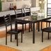 COLMAN Black 60" Dining Table - U&U Home Budget Furniture (Carteret, NJ)