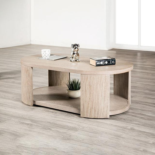 Conisbrough Oval Cocktail Table - U&U Home Budget Furniture (Carteret, NJ)