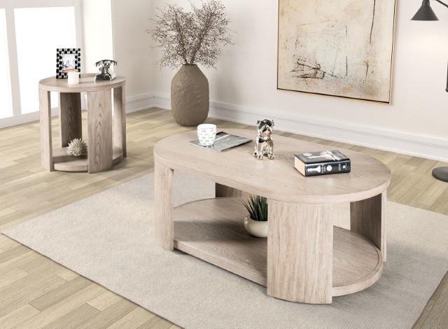 Conisbrough Round End Table - U&U Home Budget Furniture (Carteret, NJ)
