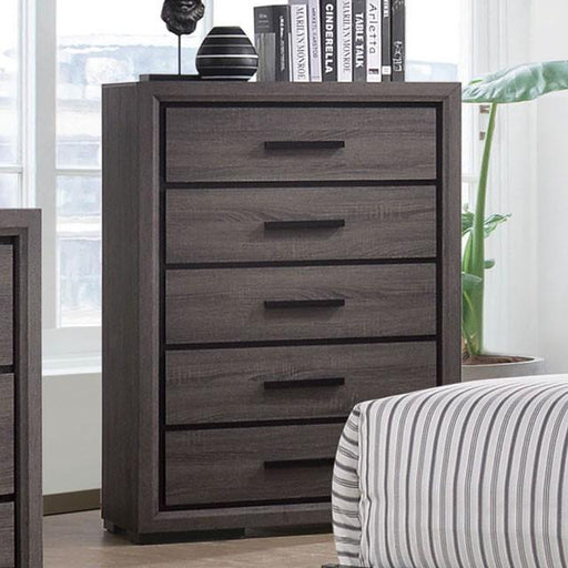 Conwy Gray Chest - U&U Home Budget Furniture (Carteret, NJ)