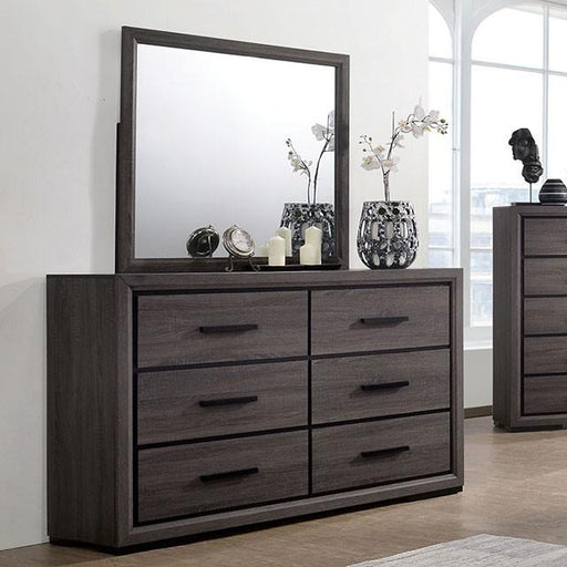 Conwy Gray Dresser - U&U Home Budget Furniture (Carteret, NJ)