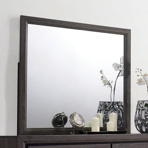 Conwy Gray Mirror - U&U Home Budget Furniture (Carteret, NJ)