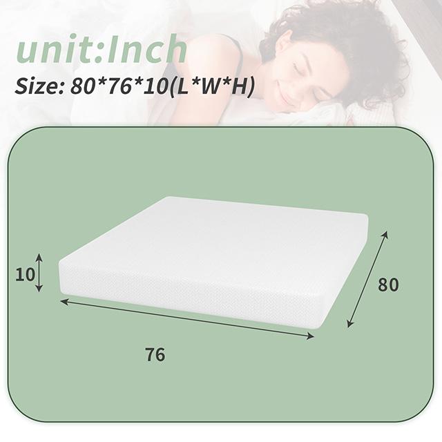Coreopsis 10" E.King Memory Foam Wave Comfort - U&U Home Budget Furniture (Carteret, NJ)