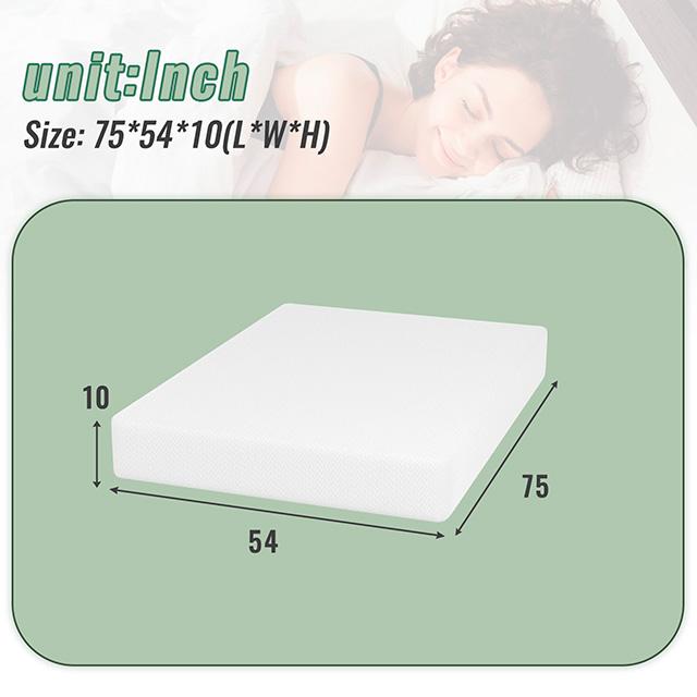 Coreopsis 10" Full Memory Foam Wave Comfort - U&U Home Budget Furniture (Carteret, NJ)
