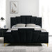 Florizel Bed Black & Red - U&U Home Budget Furniture (Carteret, NJ)