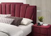 Florizel Bed Black & Red - U&U Home Budget Furniture (Carteret, NJ)
