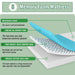Coreopsis 8" Queen Memory Foam Wave Comfort - U&U Home Budget Furniture (Carteret, NJ)