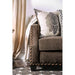 Cornelia Light Brown Love Seat - U&U Home Budget Furniture (Carteret, NJ)
