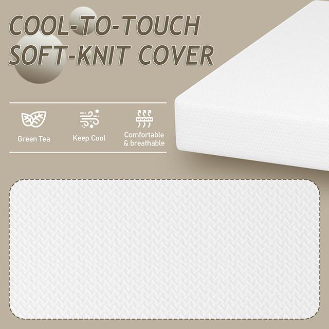 Forsythia 10" E.King Green Tea Gel Memory Foam - U&U Home Budget Furniture (Carteret, NJ)