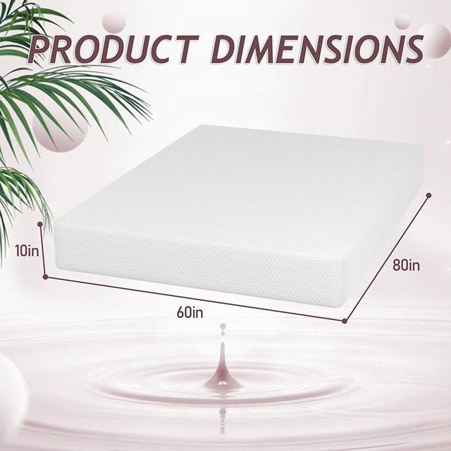 Forsythia 10" Queen Green Tea Gel Memory Foam - U&U Home Budget Furniture (Carteret, NJ)