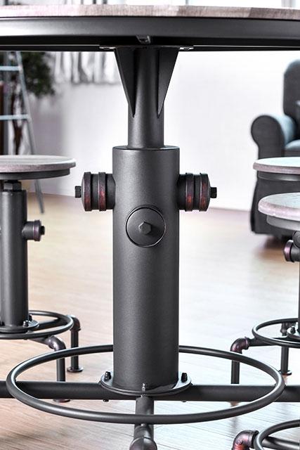 Foskey Antique Black Dining Table - U&U Home Budget Furniture (Carteret, NJ)