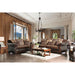 Franklin Dark Brown/Tan Sofa, Dark Brown - U&U Home Budget Furniture (Carteret, NJ)