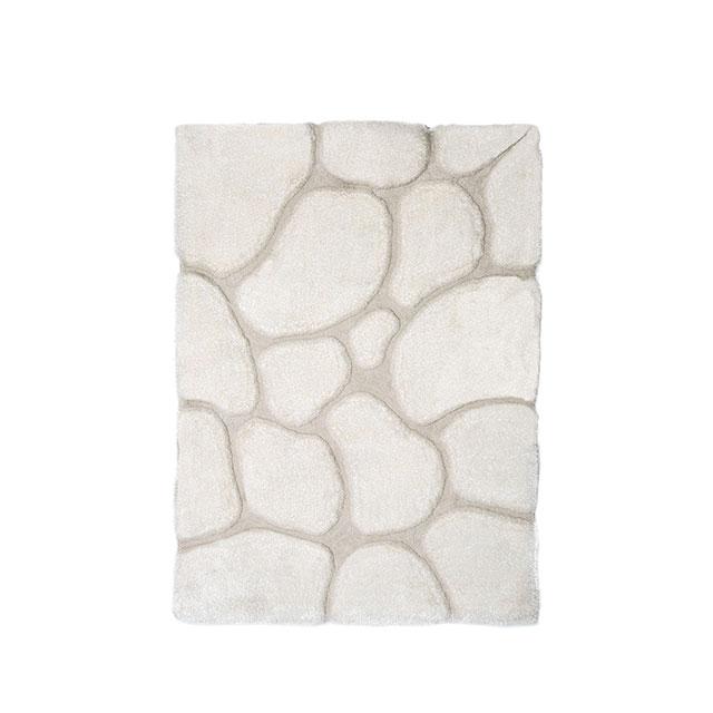 Frederiction Ivory 5' X 8' Area Rug - U&U Home Budget Furniture (Carteret, NJ)