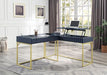 FREIBURG Corner Desk, Antique Blue - U&U Home Budget Furniture (Carteret, NJ)