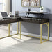 FREIBURG Corner Desk, Walnut - U&U Home Budget Furniture (Carteret, NJ)
