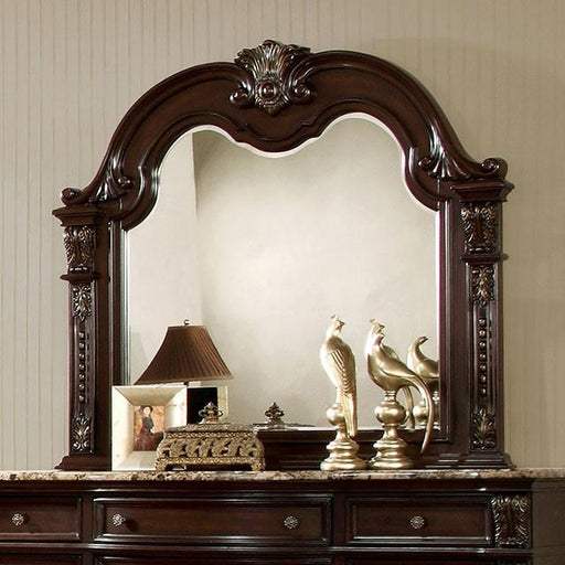 Fromberg Brown Cherry Mirror - U&U Home Budget Furniture (Carteret, NJ)