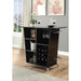 Fuero Black/Chrome Bar Table (K/D) - U&U Home Budget Furniture (Carteret, NJ)