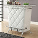 Fuero White/Chrome Bar Table (K/D) - U&U Home Budget Furniture (Carteret, NJ)
