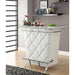 Fuero White/Chrome Bar Table (K/D) - U&U Home Budget Furniture (Carteret, NJ)