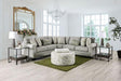 GARDNER Ottoman, Gray/Green - U&U Home Budget Furniture (Carteret, NJ)