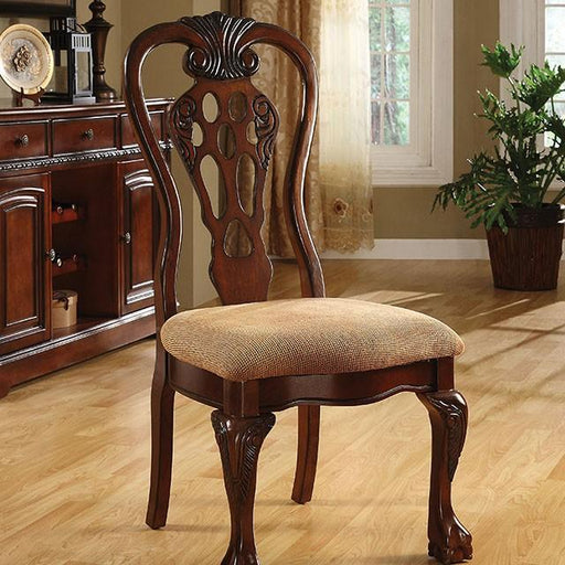George Town Cherry Side Chair (2/CTN) - U&U Home Budget Furniture (Carteret, NJ)