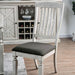 Georgia Antique White/Gray Side Chair (2/CTN) - U&U Home Budget Furniture (Carteret, NJ)