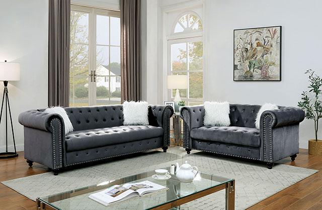 GIACOMO Chair, Gray - U&U Home Budget Furniture (Carteret, NJ)