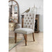 Gianna Rustic Pine/Ivory Side Chair (2/CTN) - U&U Home Budget Furniture (Carteret, NJ)