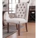 Gianna Rustic Pine/Ivory Wingback Chair (2/CTN) - U&U Home Budget Furniture (Carteret, NJ)