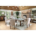 Gianna Rustic Pine/Ivory Wingback Chair (2/CTN) - U&U Home Budget Furniture (Carteret, NJ)