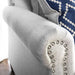 Giovanni Beige/Blue Sofa - U&U Home Budget Furniture (Carteret, NJ)