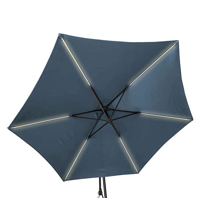 Glam Cantilever Umbrella w/ LED - U&U Home Budget Furniture (Carteret, NJ)