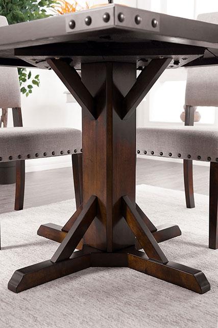 Glenbrook Brown Cherry Dining Table - U&U Home Budget Furniture (Carteret, NJ)