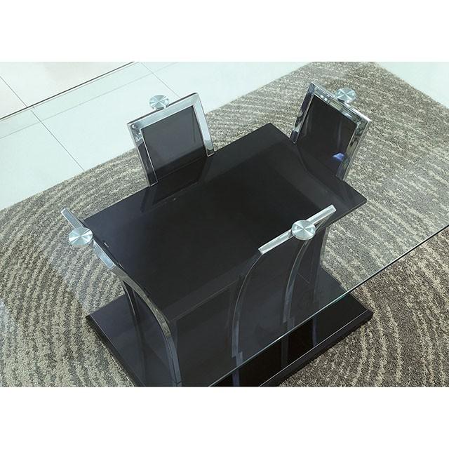 Glenview Black Dining Table - U&U Home Budget Furniture (Carteret, NJ)