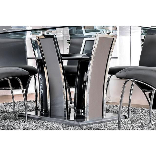 Glenview 7 Pc Dining Table Set - U&U Home Budget Furniture (Carteret, NJ)