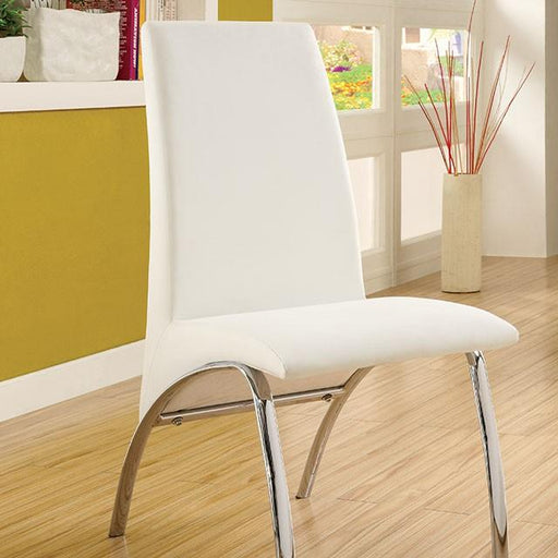 Glenview White Side Chair - U&U Home Budget Furniture (Carteret, NJ)