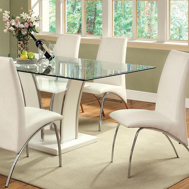 Glenview 7 Pc Dining Table Set - U&U Home Budget Furniture (Carteret, NJ)