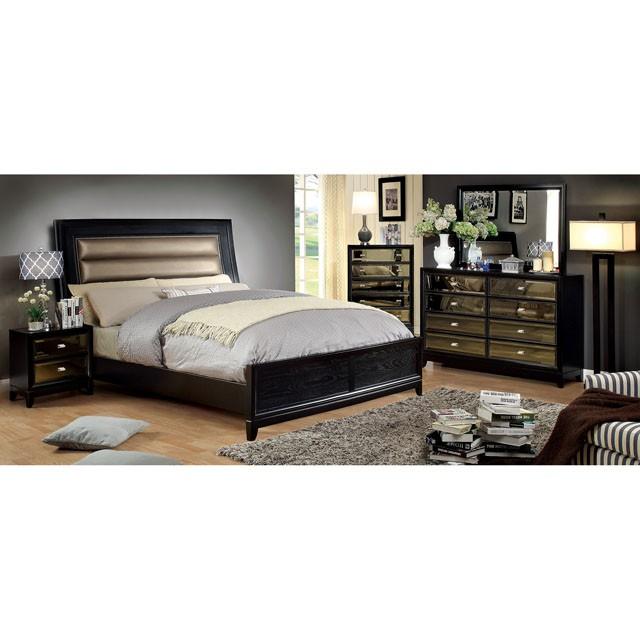 Golva Bed Cal.King & E.King - U&U Home Budget Furniture (Carteret, NJ)