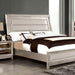 Golva E.King & Queen Bed White & Silver - U&U Home Budget Furniture (Carteret, NJ)