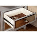 Golva E.King & Queen Bed White & Silver - U&U Home Budget Furniture (Carteret, NJ)