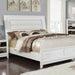 Golva E.King & Queen Bed White & Silver - U&U Home Budget Furniture (Carteret, NJ)