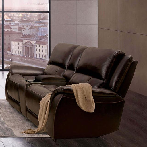 GORGIUS Power Loveseat, Espresso - U&U Home Budget Furniture (Carteret, NJ)