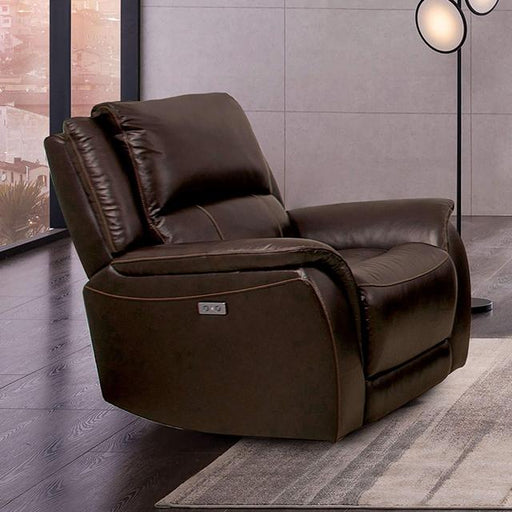GORGIUS Power Recliner, Espresso - U&U Home Budget Furniture (Carteret, NJ)