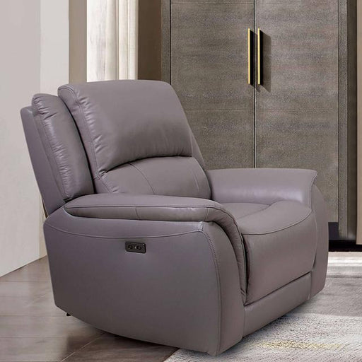 GORGIUS Power Recliner, Light Gray - U&U Home Budget Furniture (Carteret, NJ)