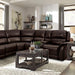 GORGIUS Power Sectional, Espresso - U&U Home Budget Furniture (Carteret, NJ)