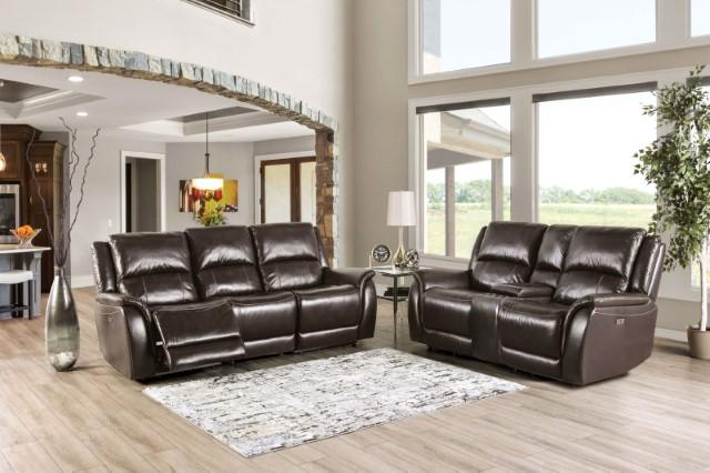 GORGIUS Power Sofa, Espresso - U&U Home Budget Furniture (Carteret, NJ)