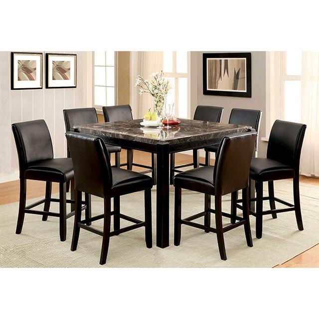 GRANDSTONE II Black Counter Ht. Chair - U&U Home Budget Furniture (Carteret, NJ)