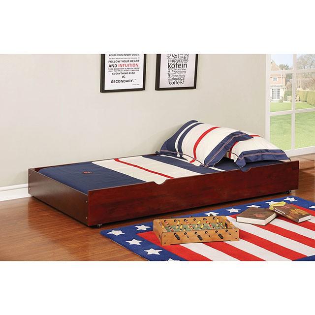 Grano Cherry Trundle/Drawers - U&U Home Budget Furniture (Carteret, NJ)